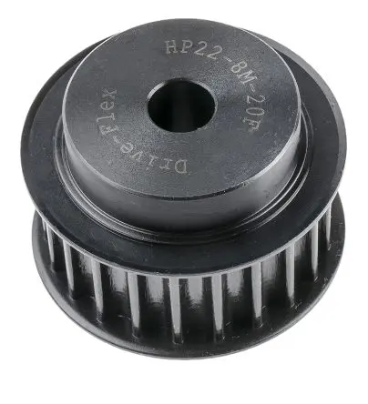 RS PRO Stahl Zahnriemenscheibe 20 mm, 22 Zähne / Teilung 8 mm, Bohrung 12 mm