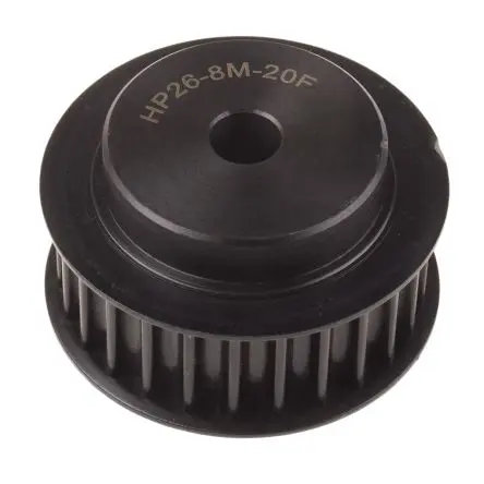 Produktfoto 1 von RS PRO Stahl Zahnriemenscheibe 20 mm, 26 Zähne / Teilung 8 mm, Bohrung 12 mm