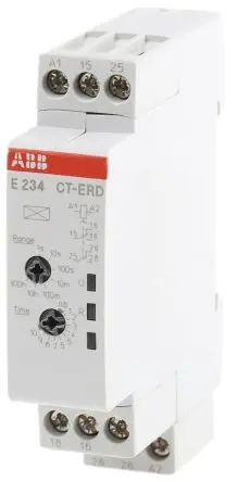 Produktfoto 1 von ABB 1SVR Zeitrelais, DIN-Hutschiene 48 V dc 24V ac, 240 V ac, 0.05 s to 100 h, 2 Kont. 1, 1-poliger Umschalter