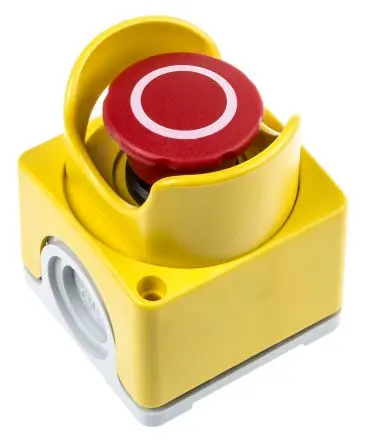 Produktfoto 1 von ABB 1SFA Not-Aus-Drucktaster, SMD, 2 Öffner, Gelb, Rot IP66, IP67, IP69K, 74.7mm, x 65 mm, Zugentriegelung