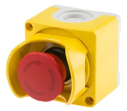 Produktfoto 1 von ABB 1SFA Not-Aus-Drucktaster, SMD, 2 Öffner, Rot, Gelb IP66, IP69K, IP67, 74.6mm, x 60.5 mm, Drehfreigabe