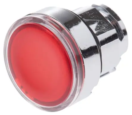 Produktfoto 1 von Schneider Electric Harmony XB4 Drucktastenkopf Ø 22 mm, Rot Federrückstellung Rund Rund Metall, IP66