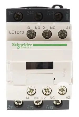 Produktfoto 1 von Schneider Electric LC1D Schütz 400V ac-Spule, 3-polig, 690V ac / 12 A 415V 5.5 kW 3 Schließer Motorsteuerung