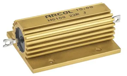 Arcol HS100 Aluminium Widerstand zur Chassismontage 22 Ω ±5 % / 100 W, Aluminium Axial → 200 °C
