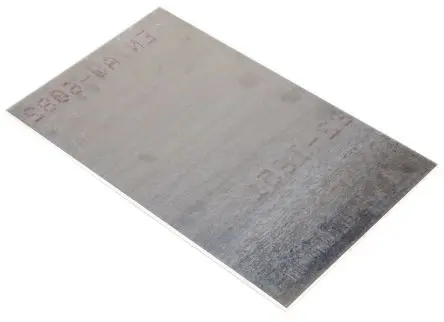 RS PRO Metallblech, 300 mm x 500mm x 8 mm, Natur