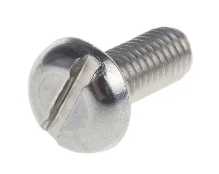 Produktfoto 1 von RS PRO Flachrund Schlitz Maschinenschraube Edelstahl glatt 12.0 mm M5