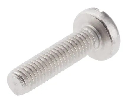 Produktfoto 1 von RS PRO Flachrund Schlitz Maschinenschraube Edelstahl glatt 20.0 mm M5