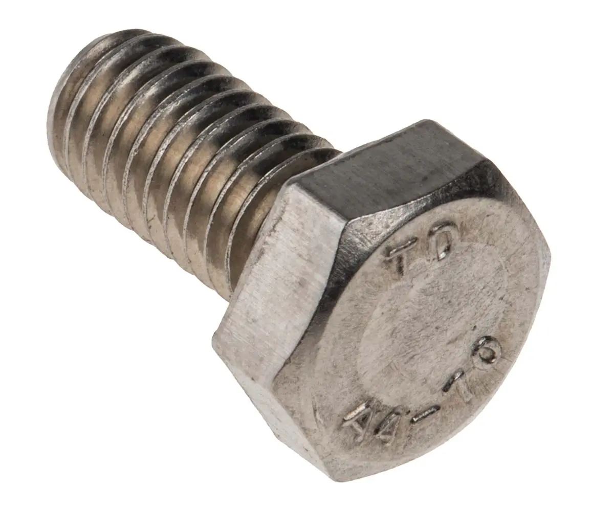 Produktfoto 1 von RS PRO x 12 mm Sechskantschraube, Edelstahl, DIN 933