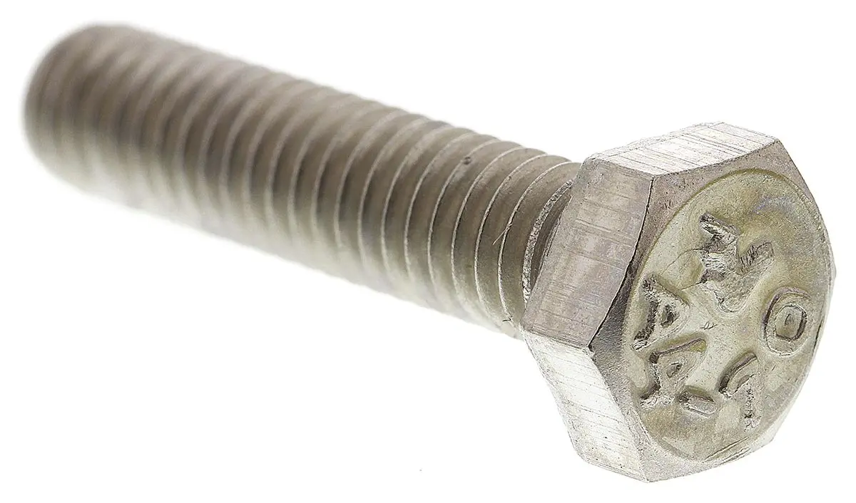 Produktfoto 1 von RS PRO x 25 mm Sechskantschraube, Edelstahl, DIN 933