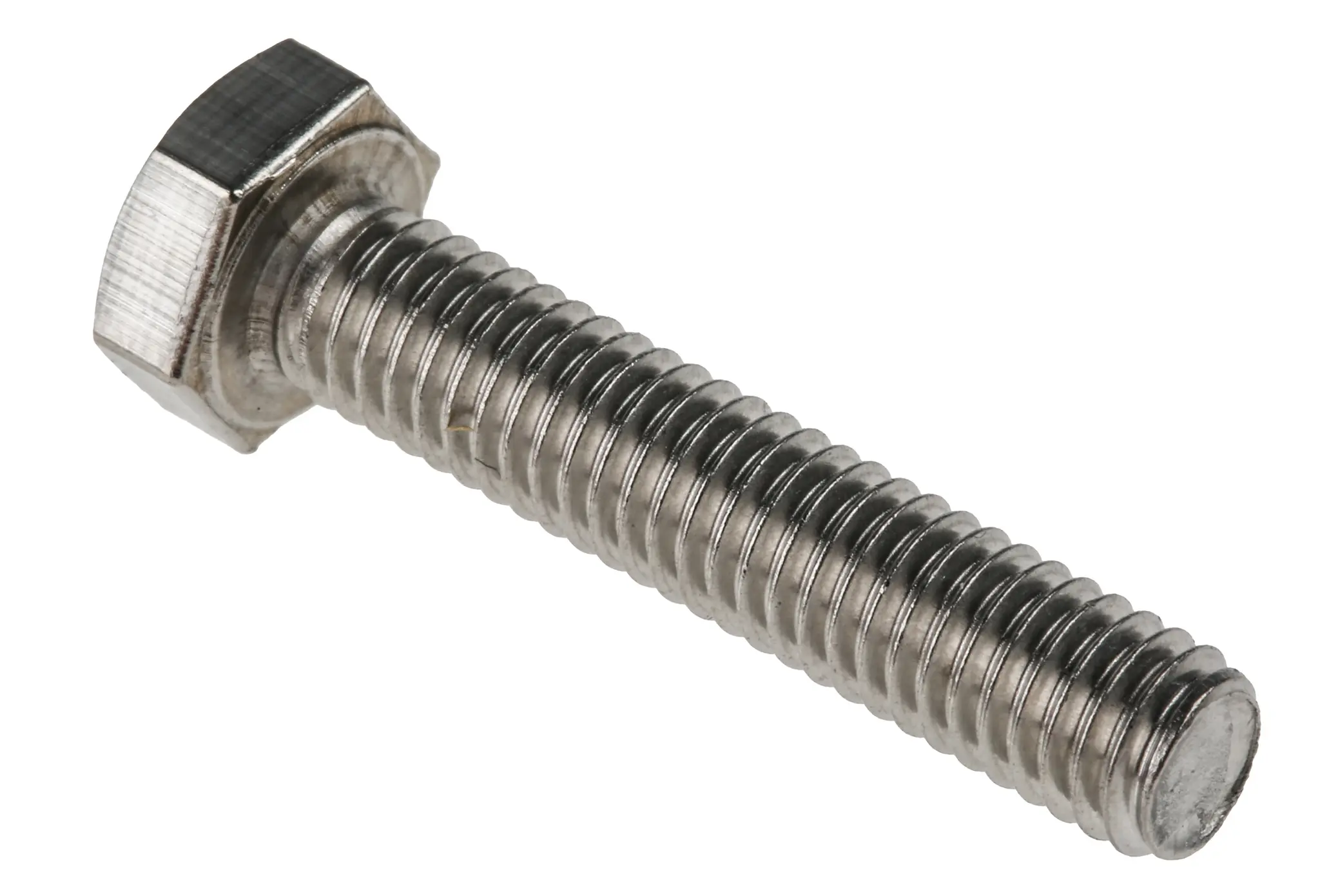 Produktfoto 1 von RS PRO x 30 mm Sechskantschraube, Edelstahl glatt, DIN 933