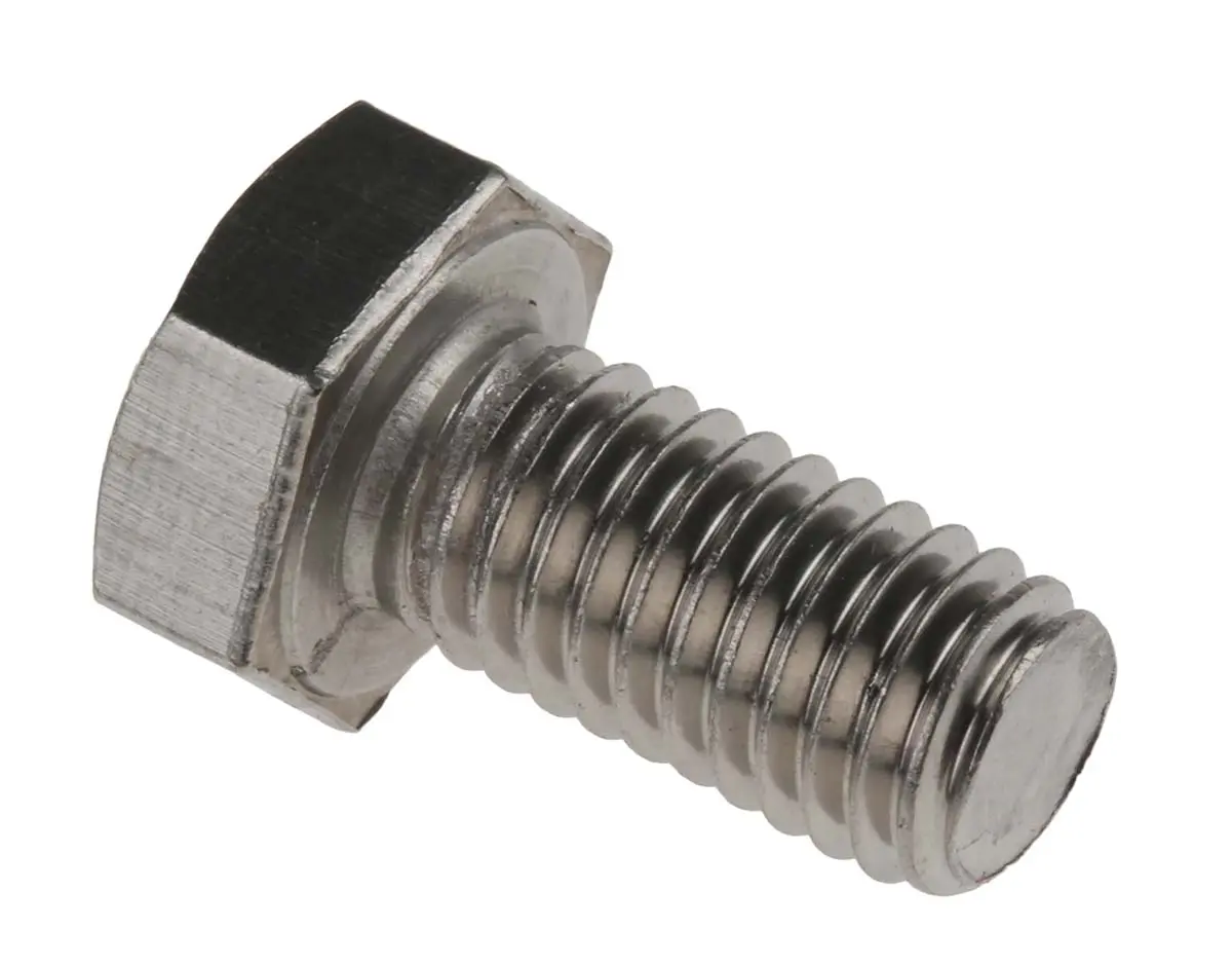 Produktfoto 1 von RS PRO x 16 mm Sechskantschraube, Edelstahl, DIN 933