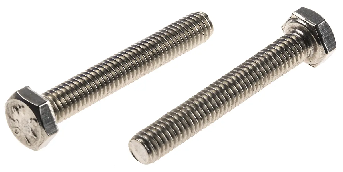 Produktfoto 1 von RS PRO x 40 mm Sechskantschraube, Edelstahl, DIN 933