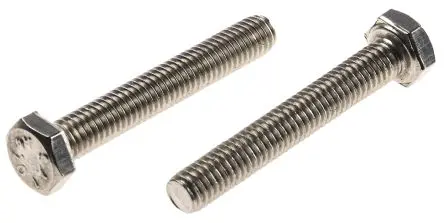 RS PRO M6 x 40 mm Sechskantschraube, Edelstahl, DIN 933