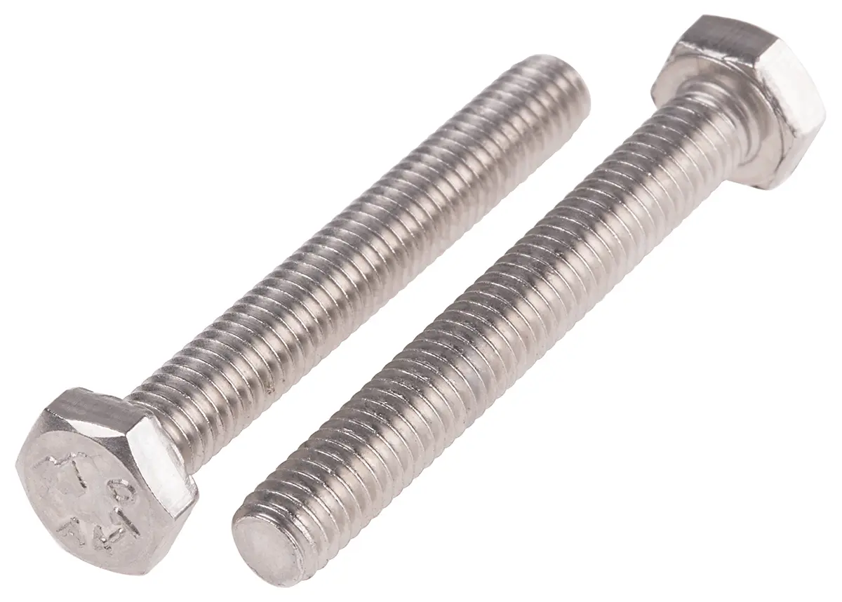 Produktfoto 1 von RS PRO x 45 mm Sechskantschraube, Edelstahl, DIN 933