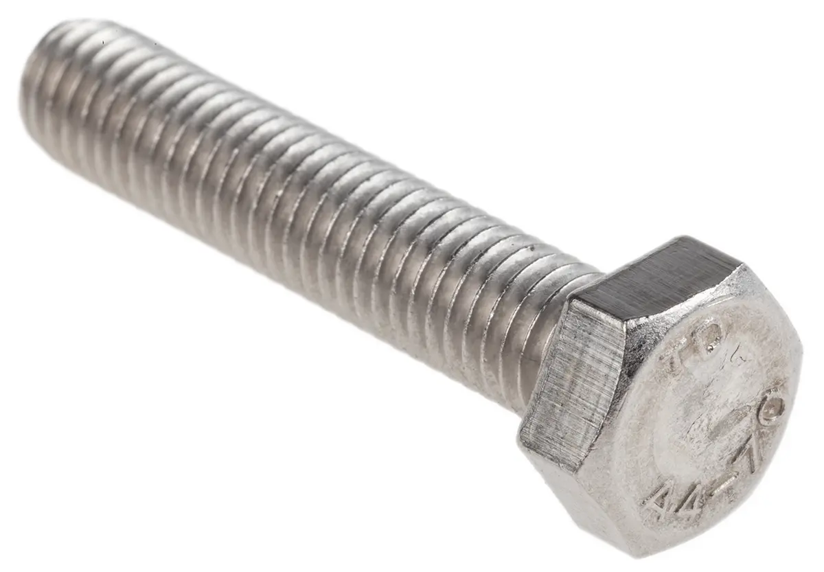 Produktfoto 1 von RS PRO x 40 mm Sechskantschraube, Edelstahl, DIN 933