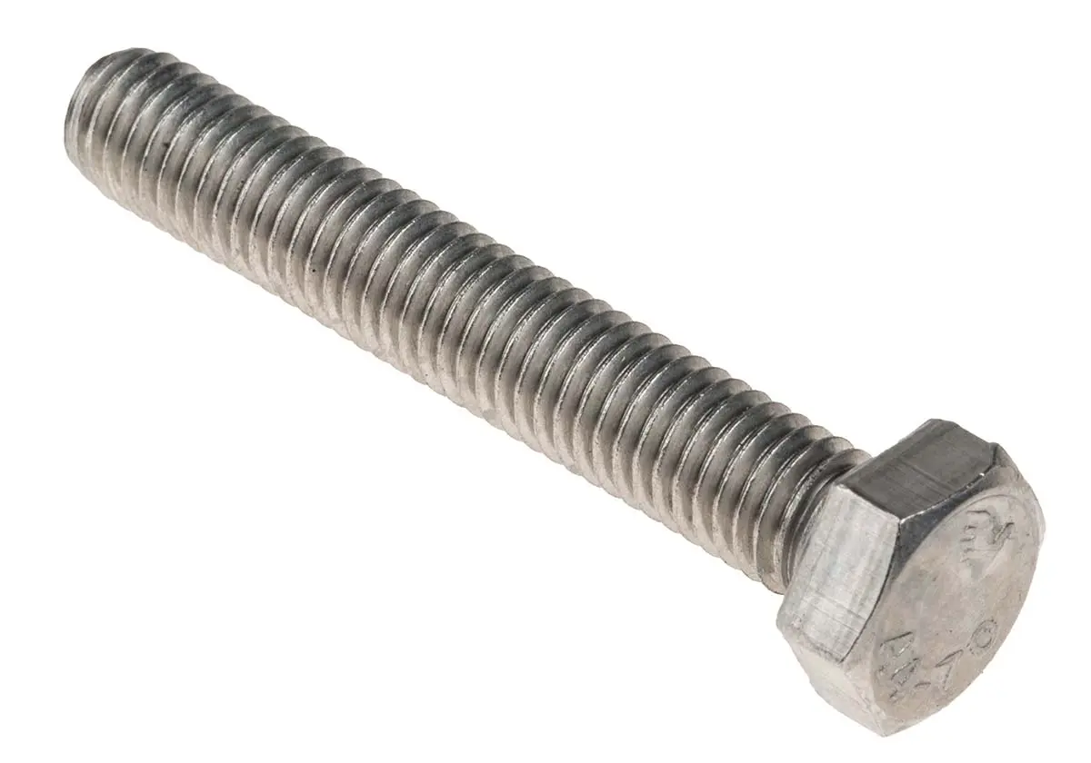 Produktfoto 1 von RS PRO x 50 mm Sechskantschraube, Edelstahl, DIN 933