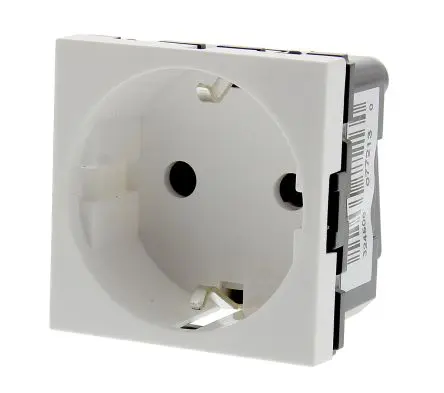 Produktfoto 1 von Legrand Mosaïc Steckdose Typ F 1-fach Innen Polycarbonat Weiß / 16A