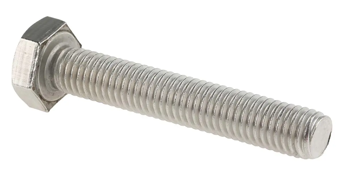 Produktfoto 1 von RS PRO x 60 mm Sechskantschraube, Edelstahl, DIN 933