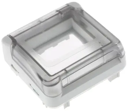 Produktfoto 1 von Legrand MOSAIC Rahmen Grau Polycarbonat H. 64.7 mm B. 64.1mm
