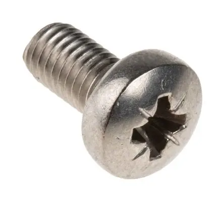 Produktfoto 1 von RS PRO Flachrund Pozidriv Maschinenschraube Edelstahl glatt 10.0 mm M5