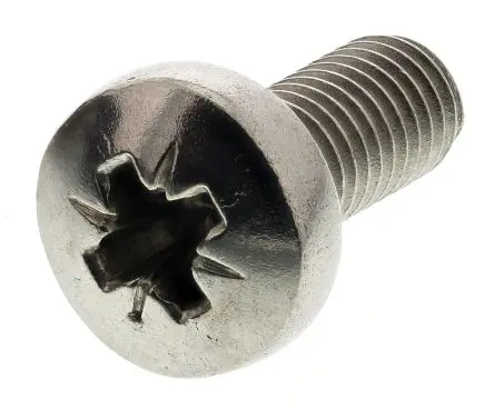 Produktfoto 1 von RS PRO Flachrund Pozidriv Maschinenschraube Edelstahl glatt 12.0 mm M5