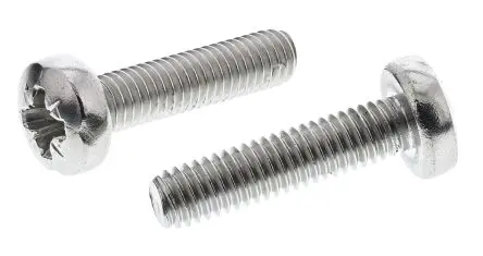 Produktfoto 1 von RS PRO Flachrund Pozidriv Maschinenschraube Edelstahl glatt 25.0 mm M6