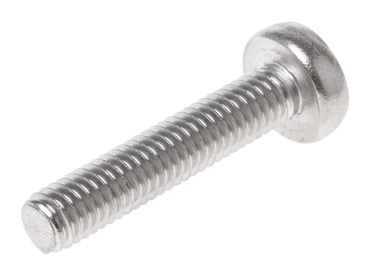 Produktfoto 1 von RS PRO Linsenkopf Pozi Schrauben A4, M6 x 30.0mm Edelstahl