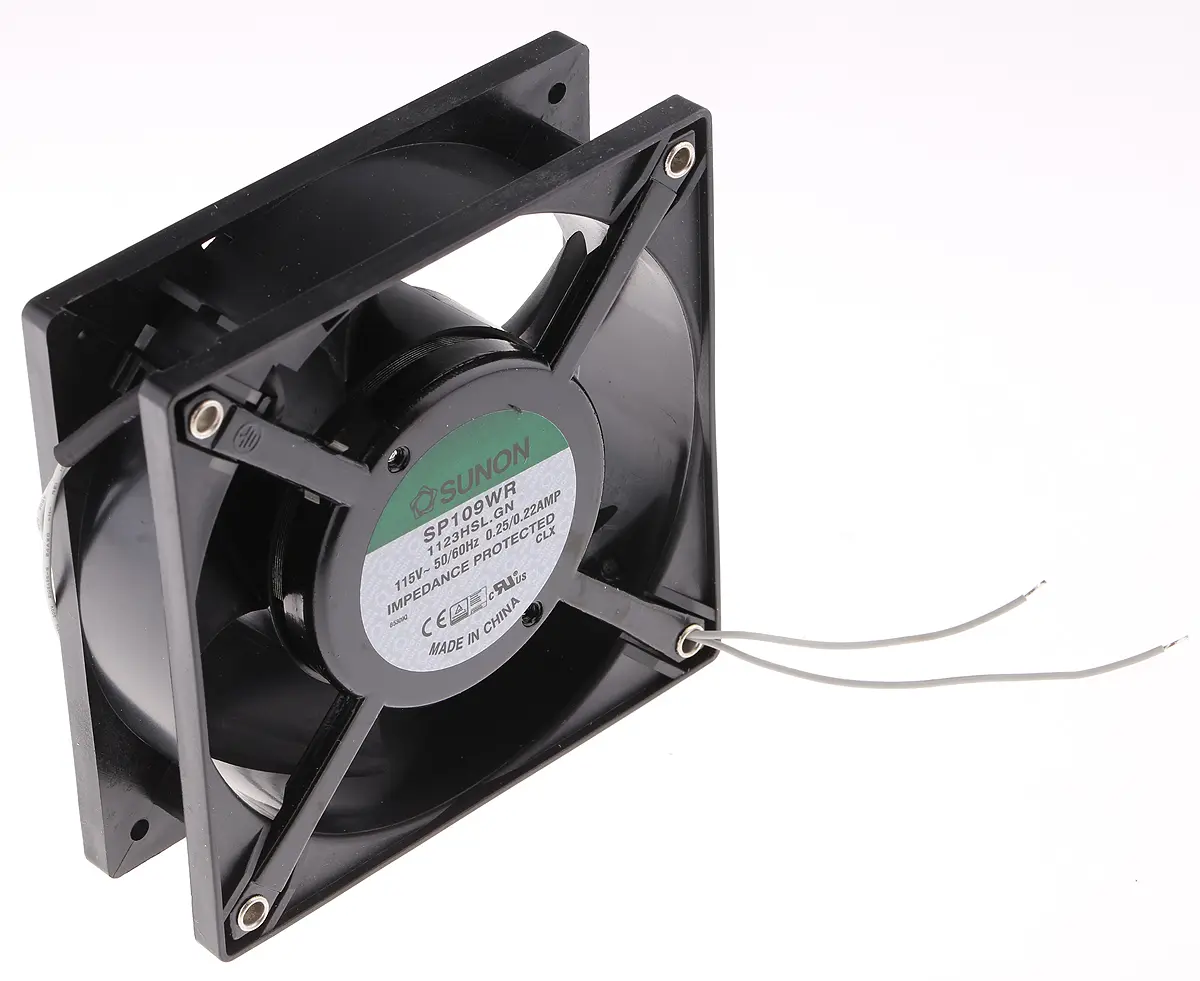 Produktfoto 1 von Sunon SP AC-Axiallüfter, Gleitlager, 115 V ac / 20W, 120 x 120 x 38mm, 2900U/min, 144.4m³/h