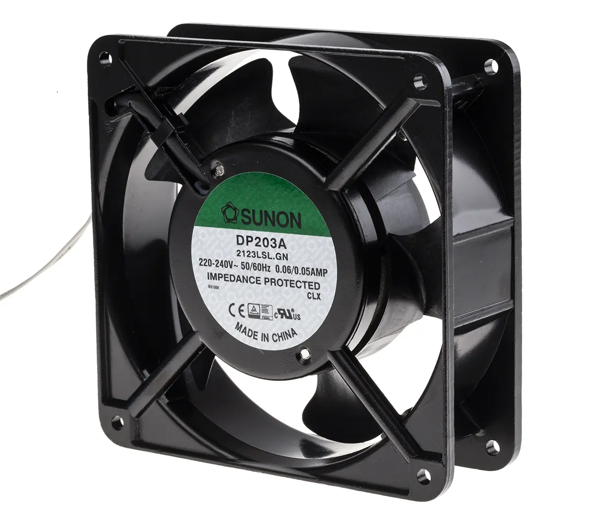 Produktfoto 1 von Sunon DP AC-Axiallüfter, Gleitlager, 230 V ac / 10W, 120 x 120 x 38mm, 1800U/min, 118.9m³/h