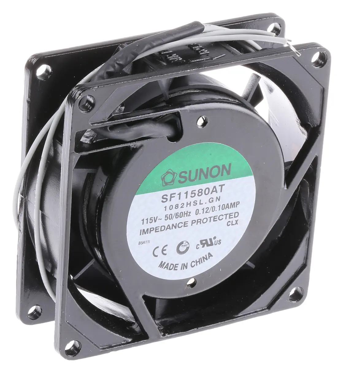 Produktfoto 1 von Sunon SF AC-Axiallüfter, Gleitlager, 115 V ac / 11W, 80 x 80 x 25mm, 2750U/min, 28.9m³/h
