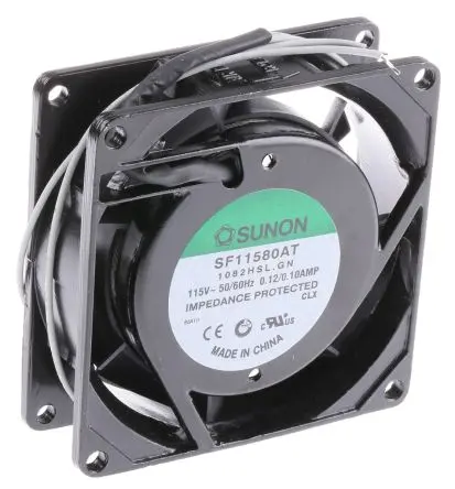 Produktfoto 1 von Sunon SF Axiallüfter, Hülse, 115V ac / 11 W 100 mA, 2750 U/min, 28.9 m³/h 80 mm 80mm 25 mm