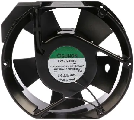 Produktfoto 1 von Sunon A2175 Axiallüfter, Kugel, 230V ac / 36 W 240 mA, 2950 U/min, 344.9 m³/h 151 mm 171mm 51 mm