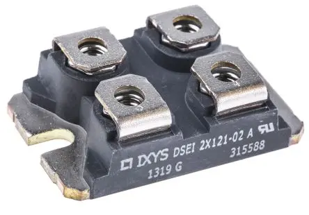 Produktfoto 1 von IXYS DSEI2X121 Panel Diode Wechselnd Isoliert, 200 V / 123 A, 12-Pin SOT-227