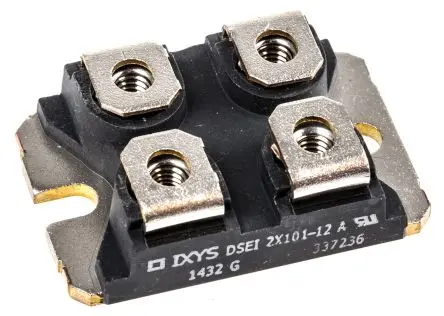 Produktfoto 1 von IXYS DSEI2X101 Panel Diode Wechselnd Isoliert, 1200 V / 90 A, 4-Pin SOT-227