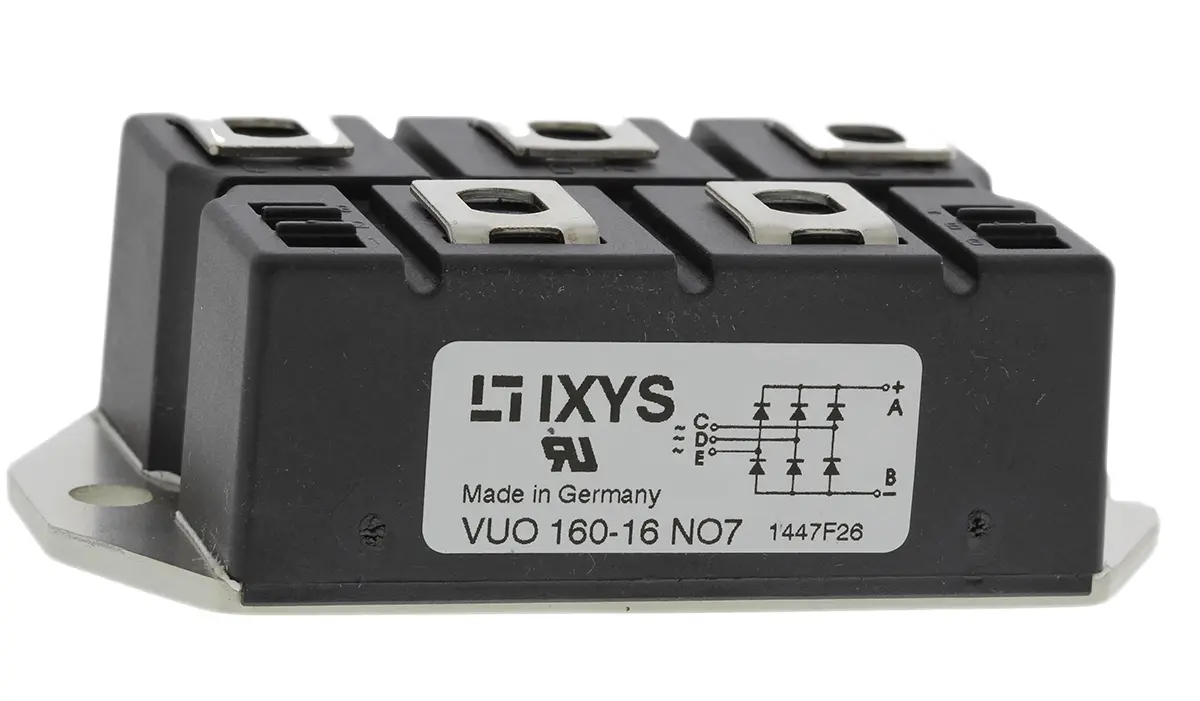 Produktfoto 1 von IXYS Brückengleichrichter-Modul 1600 V 1.95 kA Panel 1.65 V PWS E 1 Einfach 5-Pin 300 μA