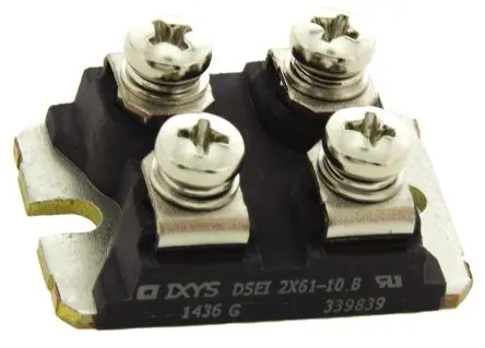 Produktfoto 1 von IXYS DSEI2X61-10B Panel Diode Wechselnd Isoliert, 1 kV / 60 A, 4-Pin SOT-227