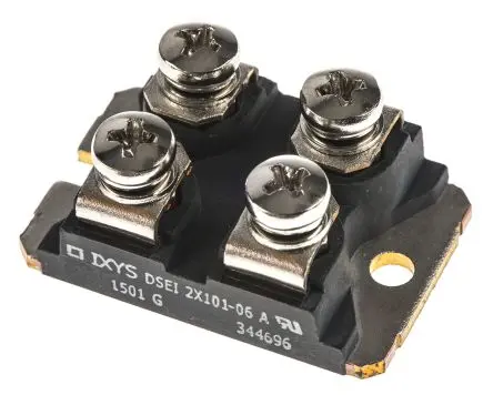 Produktfoto 1 von IXYS DSEI2X101 Panel Diode Wechselnd Isoliert, 600 V / 96 A, 4-Pin SOT-227