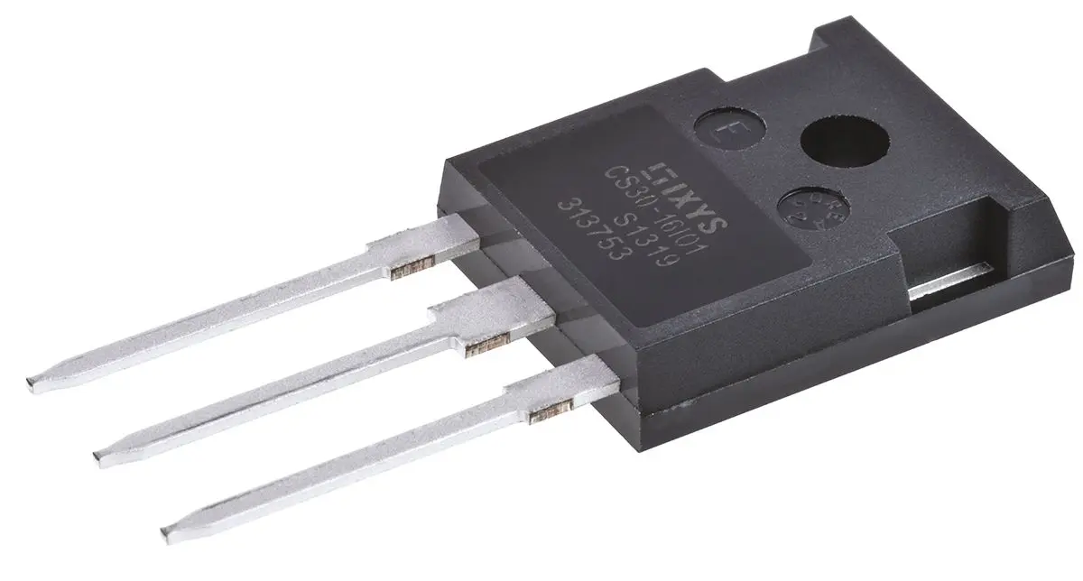 Produktfoto 1 von IXYS SCR Thyristoren 31 A TO-247 1600 V, Gate-Trigger 65 mA 320 A 1.6 V