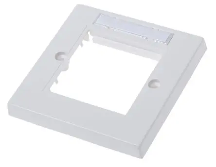 Produktfoto 1 von Molex CES Euromod Lichtschalterabdeckung Weiß 1 Ausbrüche H. 55 mm B. 50mm