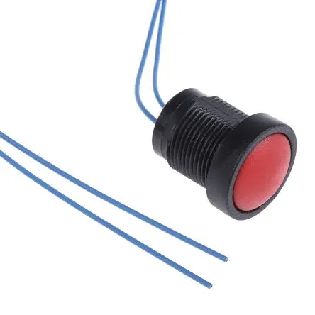 Produktfoto 1 von ITW 49-59 Druckschalter lichtdurchlässig Tastend Panel Ø 16 mm, SPST / 10A 50 V dc 250 V ac, IP67