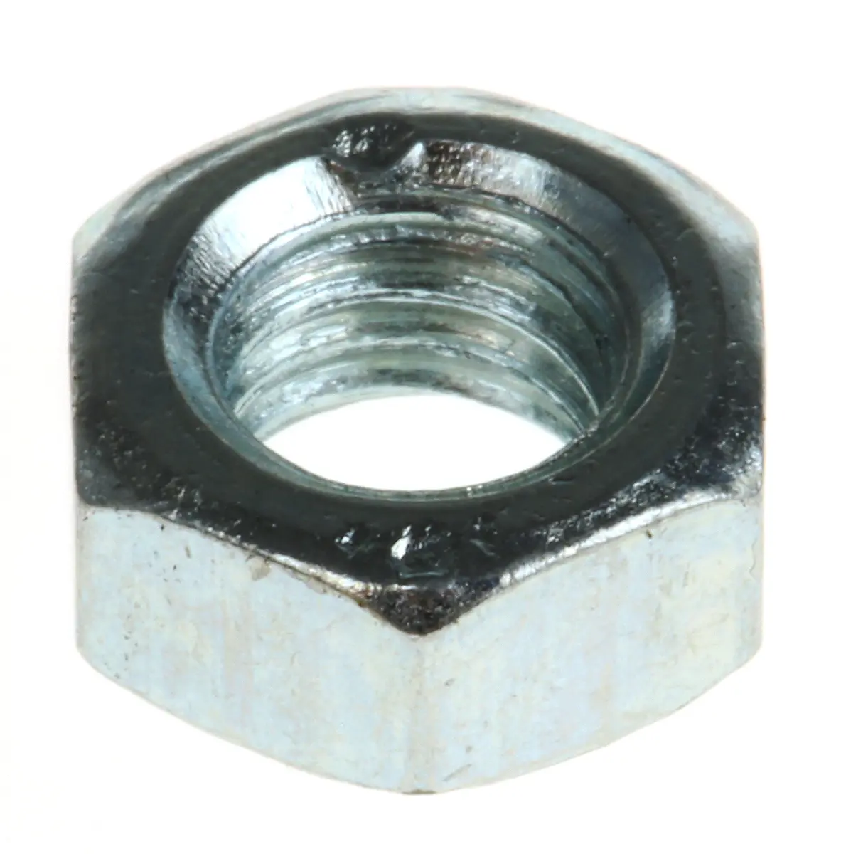 Produktfoto 1 von RS PRO Sechskantmuttern, M5 Stahl 8.0mm Glanzverzinkt DIN 934