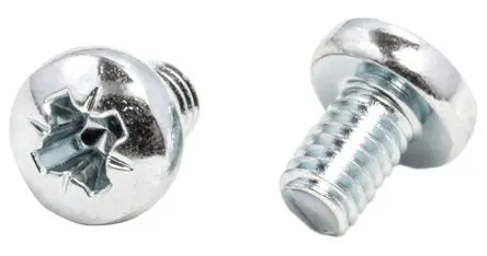 Produktfoto 1 von RS PRO Flachrund Pozidriv Maschinenschraube Stahl Passiviert, verzinkt 6.0 mm M4