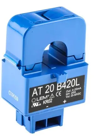 Produktfoto 1 von LEM AT-B420L Stromwandler 20 A, Kabel, 20V dc, 30 V dc, 16 mm