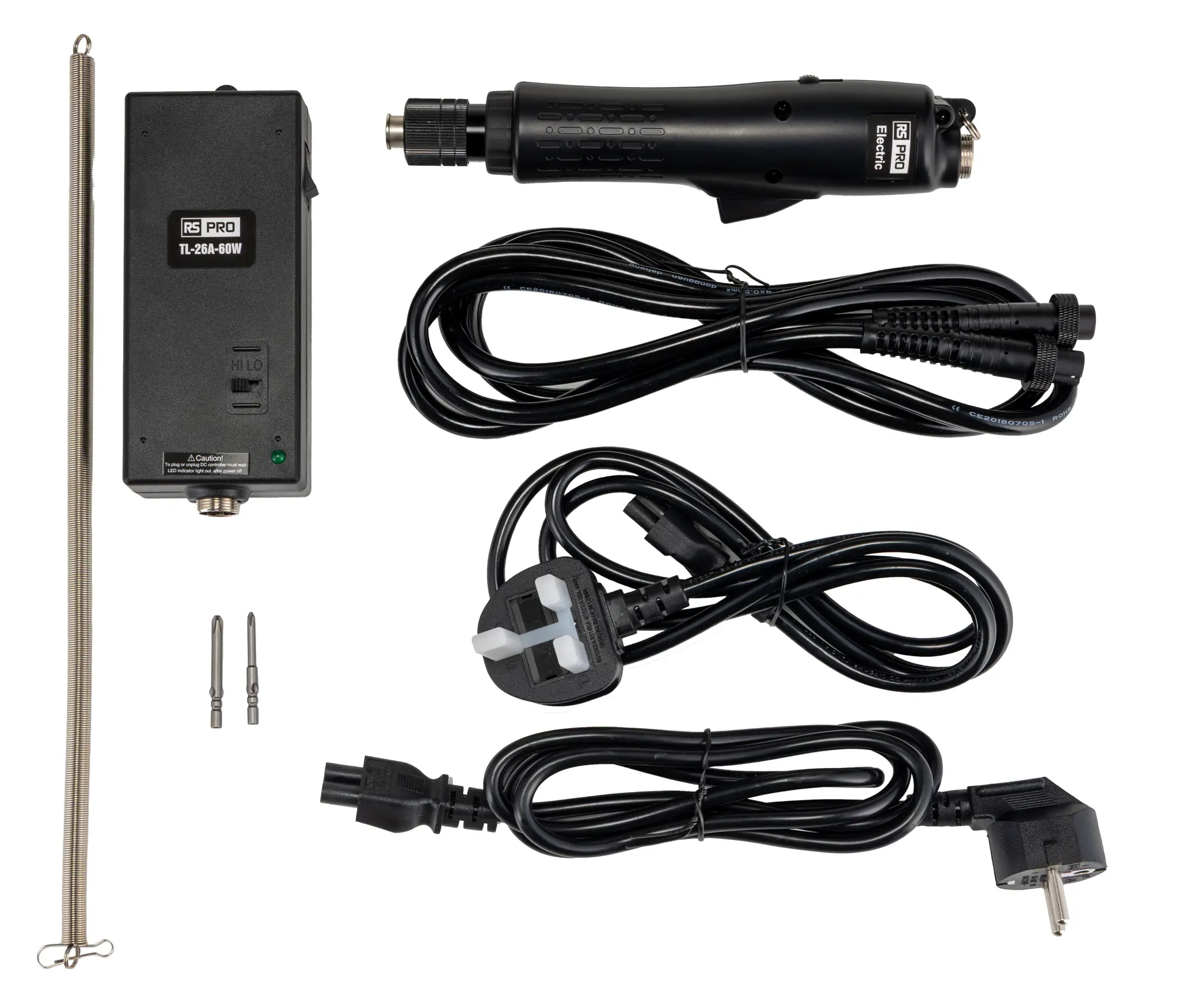 Produktfoto 1 von RS PRO Drehmoment-Elektroschrauber 240 V 700 to 1000 rpm, Typ G, Typ C