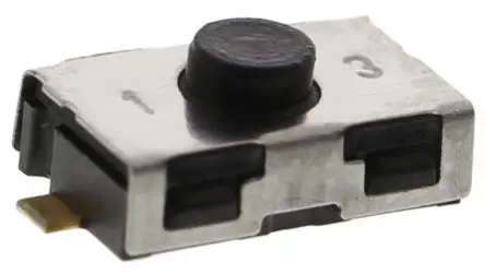 Produktfoto 1 von C & K IP50 Taster SPST Taste, SMD 10mA Aus-Ein 0.8 mm Schwarz Oberfläche B. 7.3mm L. 3.8 mm
