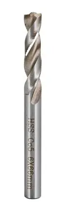 Produktfoto 1 von RS PRO HSS-Co 6 mm x 66mm, 1 Stück