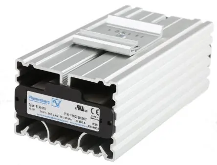 Produktfoto 1 von Pfannenberg Schaltschrank-Heizung, 75W, 75W, 120 °C, 110V ac, 250 V ac, B 70mm, T. 50 mm 60 Hz
