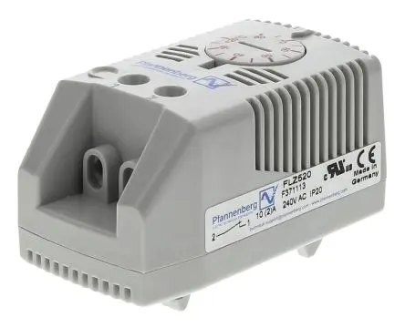 Produktfoto 1 von Pfannenberg FLZ Schaltschrank-Thermostat Öffner, 80 °C, -40 °C 240V ac
