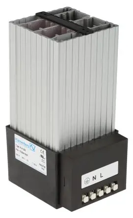 Produktfoto 1 von Pfannenberg FLH Schaltschrank-Heizung, 250W, 250W, 61 m³/h, 70 °C, 230V ac, B 85mm, T. 104 mm 60 Hz
