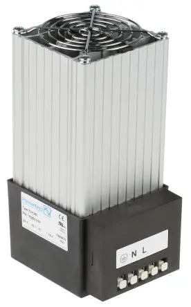 Produktfoto 1 von Pfannenberg FLH Schaltschrank-Heizung, 250W, 250W, 61 m³/h, 70 °C, 230V ac, B 85mm, T. 104 mm 60 Hz